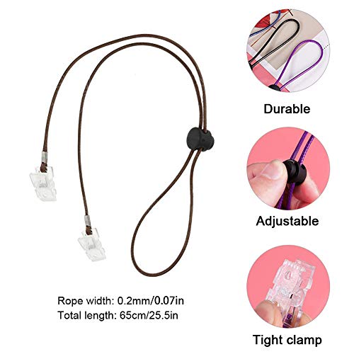 Napkin Clips, 10 stuks Verstelbare Napkin Chain met Clips, Dinerware Clips voor Vrouwen Heren Kinderen, Ouderen (65cm) 3