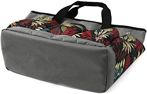 Tuingereedschap opslagzak met zakken, duurzame Oxford stof tote Bag, Garden Set voor vrouwen, Garden Tool Bag (Grey + Multicolor) 3