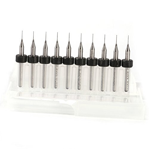 PCB Boor Bits set, 10 stuks PCB PCB Circuit Board Carbide Micro Drill Bits Tool Set voor CNC SMT(0,3mm)