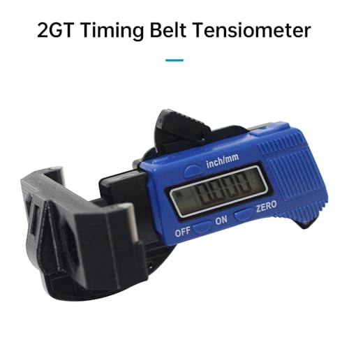 2GT Timing Belt Tensiometer Metaalhulpmiddel, riemspanningsdetectie meten Nauwkeurige riem Elastische Synchroon compatibel met Voro VZBOT 3D-printers(Met Batterij) 5
