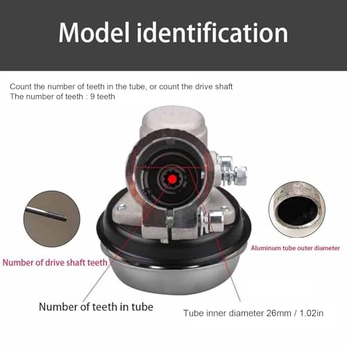 Maaier Release Wheel Premium, Metaal 26 Mm 9 Tanden, 2 in 1 Wiel voor maaien, losmaken, sleuven, universele compatibiliteit 3