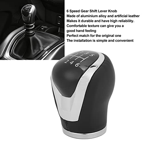Shift Knob, 6 Speed Black Gear Shifter Shifter Shifter Head handmatige vervanging voor J11 X-Trail T32 Gear Headers/Shifter Accessoires 4