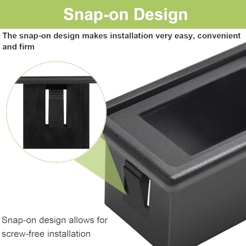 4 stuks Rocker Switch Panel Behuizing Houders, Zwart, 1 Slot, Rocker Switch Montage Panel met Rocker Switch Cover, voor voertuigen, boot, auto, SUV, ATV, UTV, Marine 4