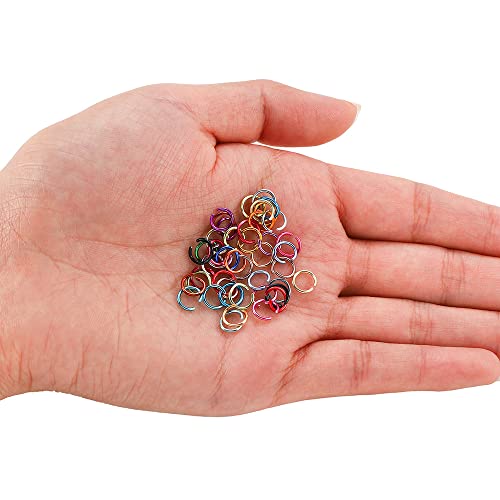 300 stuks Buigringen Open Bindring Aluminium Ring met Opening Split Ringen Aansluitringen voor het maken van hangringen DIY Crafts ketting armbanden zwart 1 x 10 5