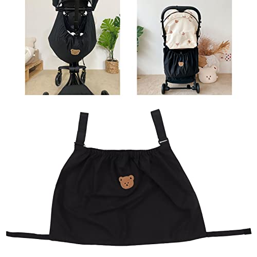 Kinderwagen Tas Organisator Elastische Grote Capaciteit Nylon Compact Ontwerp Kinderwagen Organisator Voor Baby Essentials Luier Partemonnee (Kleine Beer) 4