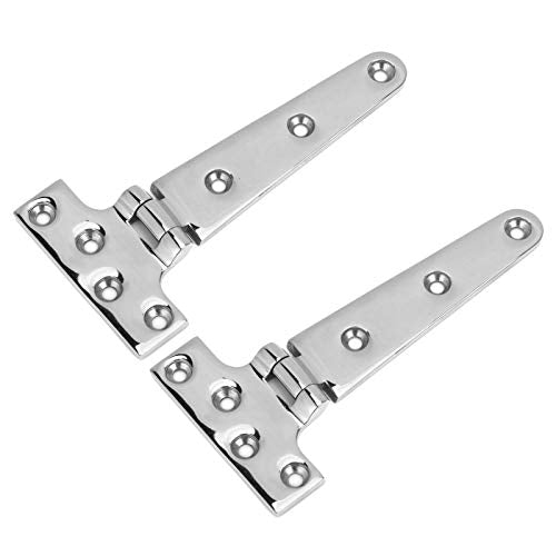 2st 152 * 76mm/6x3in T-Shape Hinge 316 Roestvrij staal Heavy Duty Universal Hunting Fishing Boat Speedboat Marine Long Hinge Hardware Accessoires