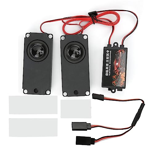 Motorgeluidssimulatorsysteem, Volume verstelbaar met 10 voertuiggeluidseffecten, Geheugenchip, Complete Accessoires, voor 94123 1/10 schaal RC Car