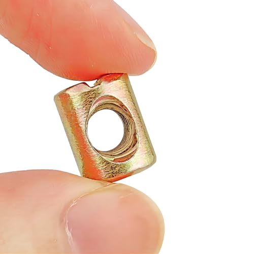 20 st Barrel Noten, Single Groove, Zink Verguld, M6 x 15mm Cilinder Noten, voor Meubilair, Crib, Stoelen 4