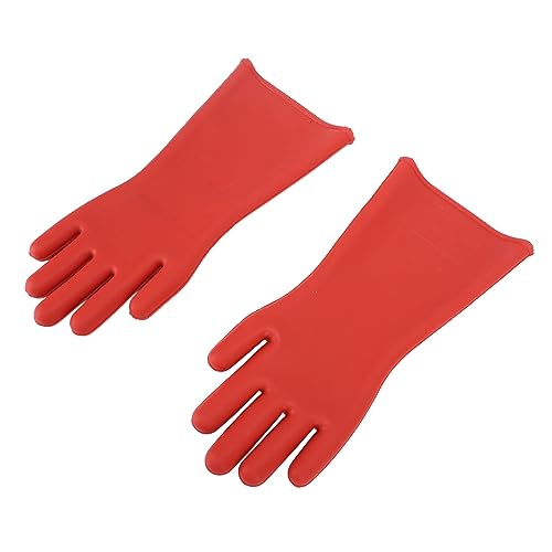 1 Paar elektrische geïsoleerde handschoenen Rubberklasse 00 Veiligheidshandschoenen Hoge spanning Isolatiehandschoenen Werkhandschoenen voor elektrische reparatie, Test Stress