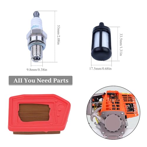 Luchtfilter compatibel met Stihl FS 240, FS 240 C-E, FS 240 C-E Z, FS 240 R, FS 240 R-Z kettingzaag, elektrische zaag, 8,8 x 7,8 x 2,1 cm, luchtfilter