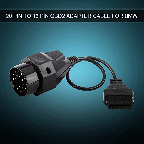 OBD2 20 Pin OBD-connector, OBD2-adapter, 20 Pin tot 16 Pin OBD2-adapterconnectorconnector voor BE36, E38, E39, E46, E53, X5, Z3