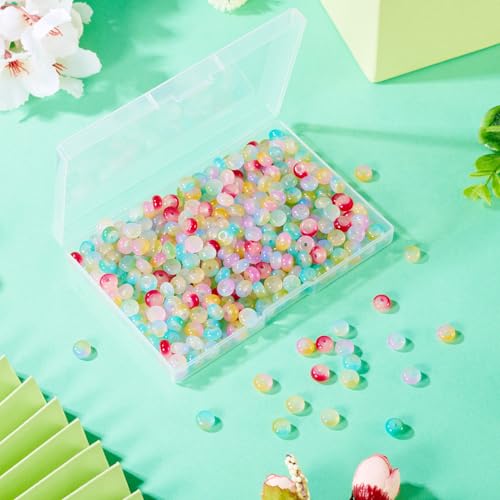 400 st. Ronde Glazen Kralen, Gradient Crystal Kralen, 8mm Disc Losse Spacer Kralen Bulk voor sieraden armband Vrouwen DIY oorbellen ketting ambachtelijke accessoire 4