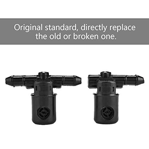 Windscherm Washer Spray Jet Kit, 2 stuks Windscherm Wasmachine Wasmachine 12782509 Compatibel met Opel Astra G + H, Corsa C + D, Tigra B Twin Top 3