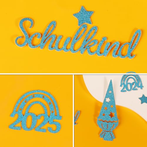 Konfietti Glitter School Kinderdecoratie Paper Inleiding tot School (Blauw) 3