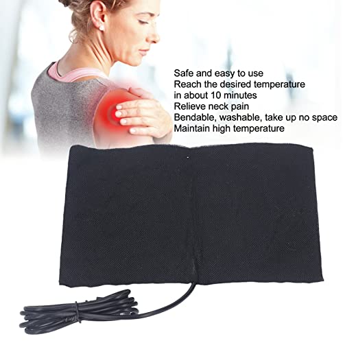 DC5V 60°C USB Elektrische Verwarmingskussen, 15 X 20 Cm Opvouwbare koolstofvezel Elektrische Verwarmde Kussen, voor opwarmende schouders, Nek, Waist 5