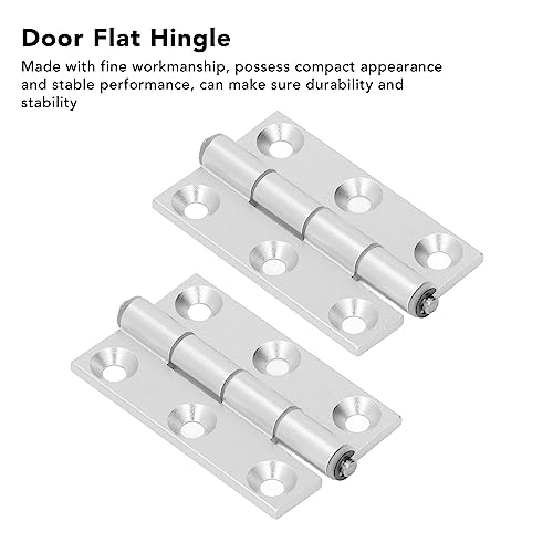 Flat Singe, 2 stuks Verdikt aluminium platte scharnieren aluminium vouwen scharnier met hars Bushing Axle, scharnieren 4