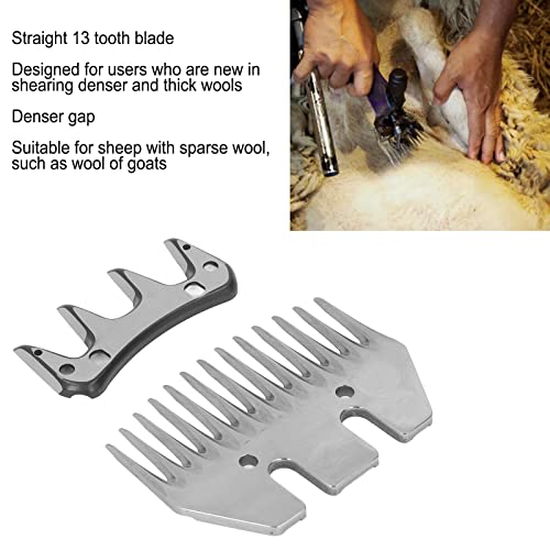 13 Tanden Schapenschaar Vervanging Messen, Professionele Carbide Clipper Messen voor paarden Paarden Geiten Pony Rundvee 4