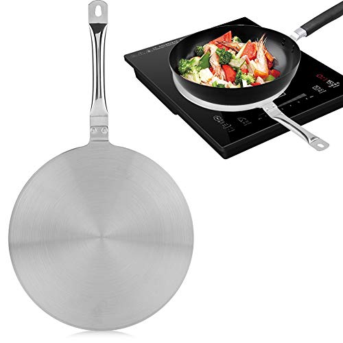 Inductiekookplaat, warmtediffuser, warmtediffuser, roestvrij stalen silverring, warmtediffuser converter voor huishoudens levering van gas/elektrische / inductiekookplaten (20cm) 5