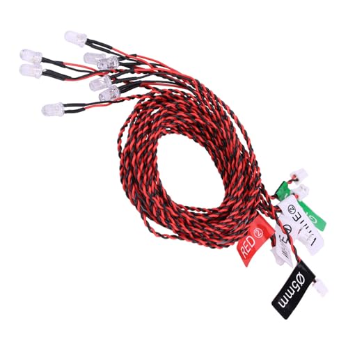 Rc Navigatielichten Rc Vliegtuig Navigatielichten Plastic 8 Led Verlichting System Kit Simulatie knipperlichten voor Rc Vliegtuig Helikopter