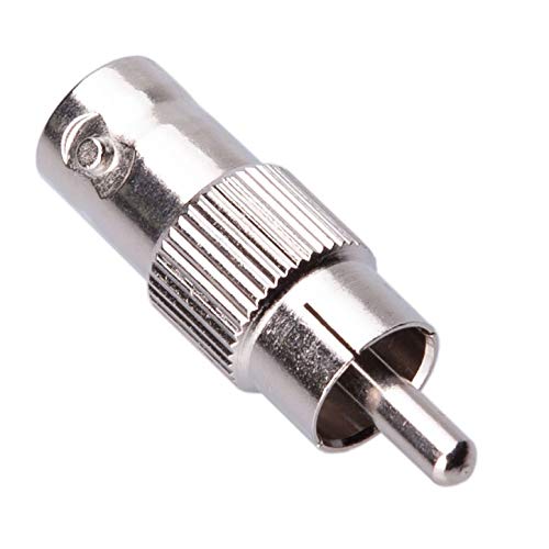 BNC to RCA Adapter, BNC Female Jack to Phono Male Plug, CCTV Coaxiale Kabel Koppelaar Adapter Compatibel met CCTV Security Camera Surveillance Monitor TV DVR-camera