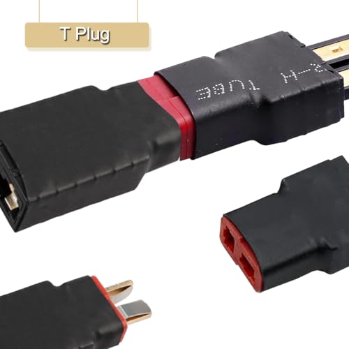 2 paar T-plug Deans voor Traxxas TRX Plug Adapter Plug, TRX Plug to T Plug, Draadloze Adapter Plug voor RC Batterij, ESC Lipo Batterij Oplader 5