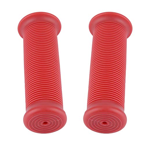 Comfort handgreep Gripmotor Grip Non-Slip Rubber Bar Pair 25mm Universeel Motorfiets Vintage TPU Handle Handlebar Handvat zwart (rood) 3