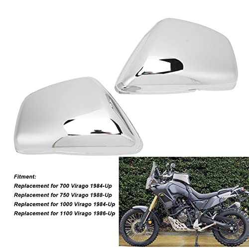 2 st links en rechts Batterij zijhoes licht Stur zijpanelen Batterijzijdebeschermer Motorfiets Batterij zijhoes Batterij zijde Faring Covers M (Chrome) 3