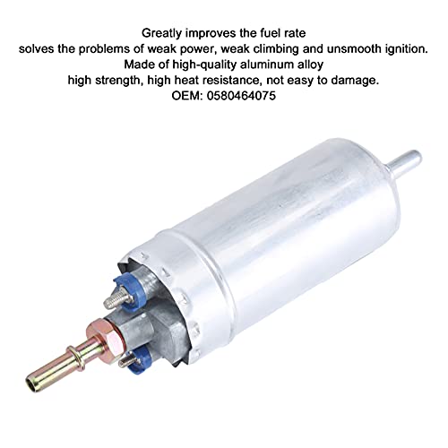 0580464075 Universele brandstofpomp, 12V externe brandstofpomp, 5 bar 150L/H aluminium auto externe brandstofpomp vervangingsaccessoire 3