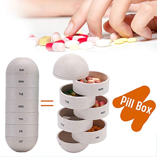 Pillendoos, Kleine Pillendoos voor Bag, Medicine Organisator, Draagbare, Kleine Capsule voor Medicine 3