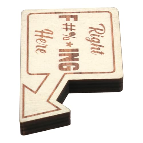 1 PC. Grappige 8-bal pocket marker, grappige golf bal marker, unieke houten golf bal markers met grappige woorden Mischief golf bal marker 4