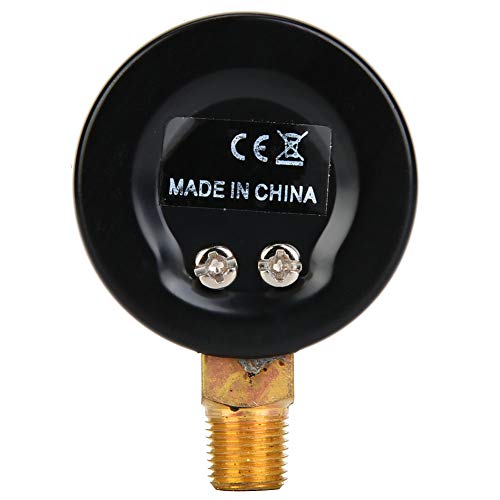Mechanische drukmeter 1/8 Inch BSPT Bottom Connection voor luchtolie water mechanische drukmeter (Akozon2y983azmxs-07) 3