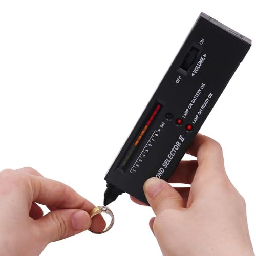 Zee Thermische geleidbaarheid Tester Diamant Pen, Draagbare Hardheid Identifier, Diamant Hardheid Pen met 30x LED Loupe, Precisie Juwelen Test Instrumenten voor edelstenen en diamanten 5