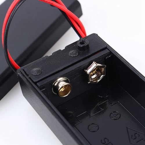 9V Volt PP3 Batterijhouder Box DC behuizing met Wire Guide AAN/UIT Schakelhoes Duurzaam voor elektronische toepassingen 5