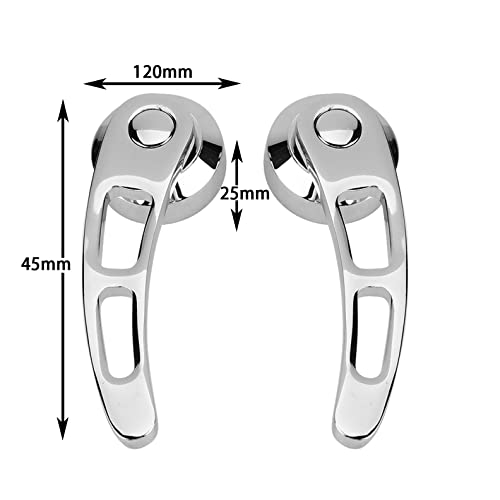 Buitendeurgrepen, 2PCS 4 1/4 inch Auto Auto Premien deurkruk Set, Auto Auto Vintage deur handvat Window Crank Set geschikt voor oudere modellen