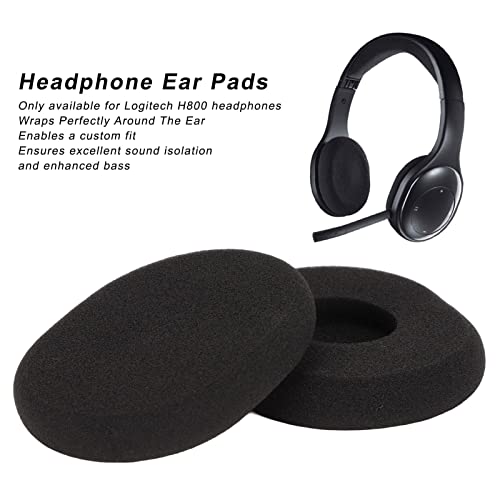 Vervanging oordoppen voor Logitech H800 hoofdtelefoon,Vervanging Zachte oordoppen Cups Foam Pads Cover Earmuffs 3