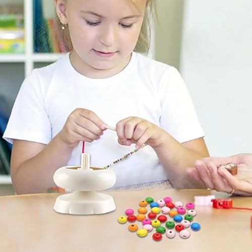 Kralen Spinner, Kralen Spinner voor sieraden maken Noiseless Stable Plastic Quick Kralen Bowl met Naald voor DIY Zaad Kralen Armband Making Waist Armbanden Ketting 3