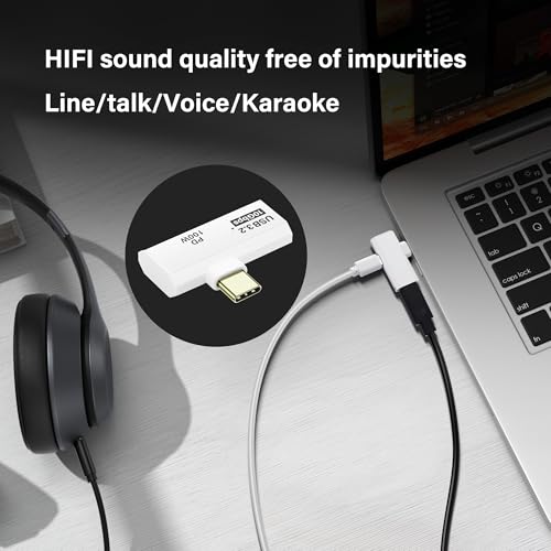 USB C 3.2 10Gbps USB C Man tot vrouw Adapter met 100W PD voeding voor laptop tablet telefoon - wit 5