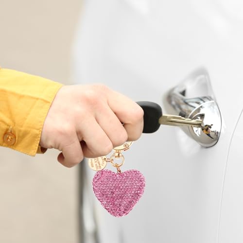 hart tas hanger dames, tas charme auto metalen sleutelhanger, Purse hanger sleutelhanger met glinsterende strass stenen, tas charme dames zakken, handtassen, autosleutels 5