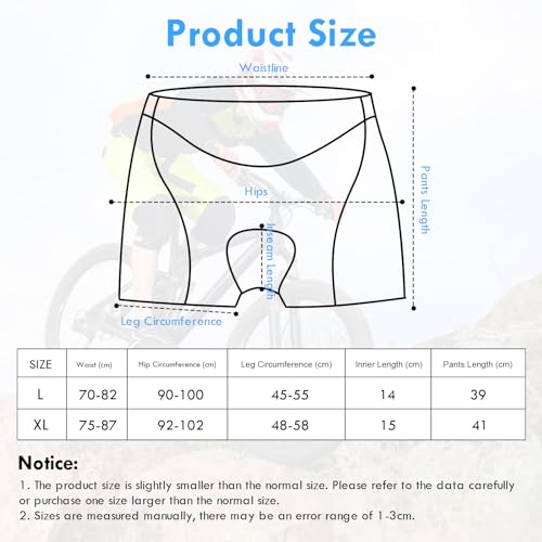 Fietsbroek voor heren 4D gewatteerde fietsondergoed MTB Shorts Padded