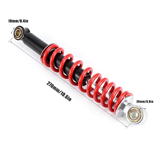 Stainless Steel Shock Absorbers Voorste Shock Absorber, ATV Shock Suspension Spring Shock 270mm Damper, Geschikt voor Dirt Pit Bike ATV Go Kart Motorfiets, populair, Classic