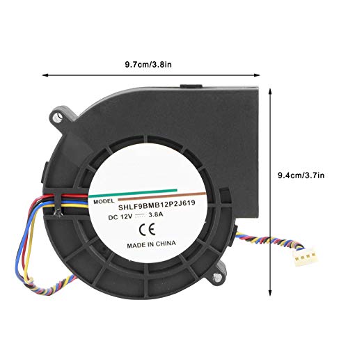 Blower, 12V 3.8A 190CFM 45,6W 7500RPM Centrifuge Blower Dubbele Ball Bearing Air Blower Ventilator BBQ Accessoire 4