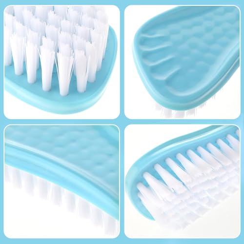 Spijkerborstel voor het reinigen van vingernagels, 2 stuks stevige borstel tenen vingernagel borstel vingernagel handscrub penselen teen schoner diepe nagel reinigen scrubber voor tenen 5