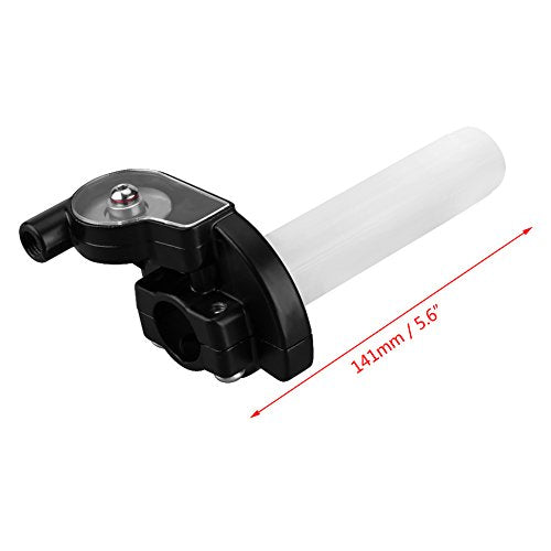 Accelerator handgrepen, 22mm Motorfiets Onderdelen Visual Throttle Levers Set en Turn Gas Lever voor ATV Dirt Bike (White) Throttle Moped, Wit 4