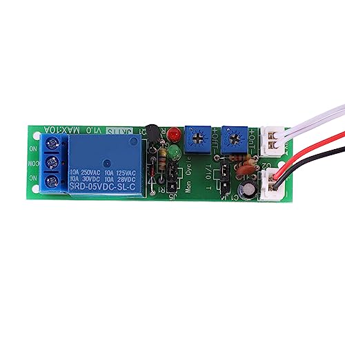 Dubbel instelbare oneindige cyclusvertraging module relais module module (DC 5V 0-30 minuten verstelbaar)