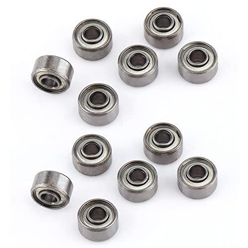 Kleine kogellagers, 10 stuks 693ZZ Miniatuur kogellagers Mini 3x8x4 Dubbel afgeschermde lagers 3 * 8 * 4mm klein 5