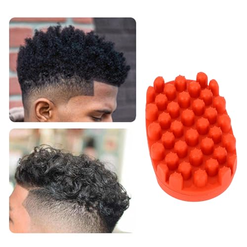 Twist Styler Brush, Siliconen Curly Haarborstel voor Afro Curls, Afro Twist Haarborstel voor Zwarte Mannen, Ideaal voor Kappers en Dagelijks Gebruik 3
