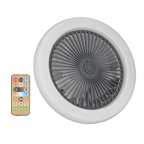 E27 Lamphouder Ventilator Moderne plafondventilatoren met verlichting en afstandsbediening 85‐265V Verstelbare speed gesloten ventilator voor slaapkamer woonkamer keuken