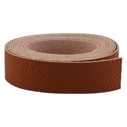 25mm x 2m Faux Grain Leather Strips, Bruin lederen rand voor doe-het-zelf knutselen, gitaarbanden, armbanden en sieraden gereedschap 4