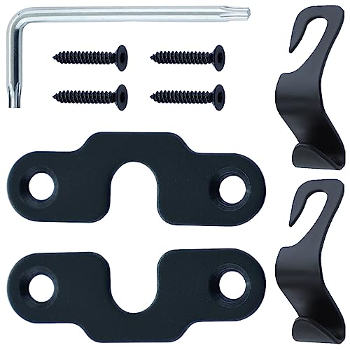 Verpakking van 2 Jeep Wrangler JK 2018/Wrangler 2018-2022 Gladiator 2020-2022 Aluminium Visor Clip voor Jeep Wrangler JK 2018-2022 4