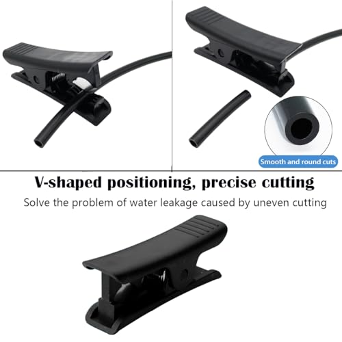 Water mist spray systeem, water mist koeling, spray koeling Kit met 5 m slang, 10 mist nozzles, 10 mist zitje en 5 eindstops (zwart) 4